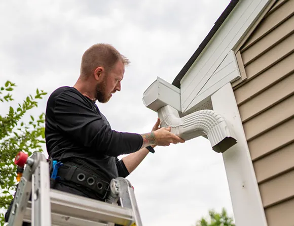 Expert gutter installation for homes in Cleveland, ensuring effective drainage and protection.